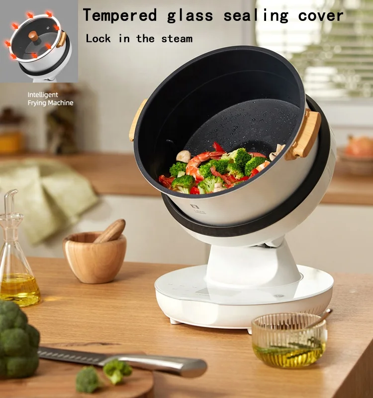 Mk-591 Cooking Machine Home Automatic Intelligent Robot Can Open the Cover Cooking Wok