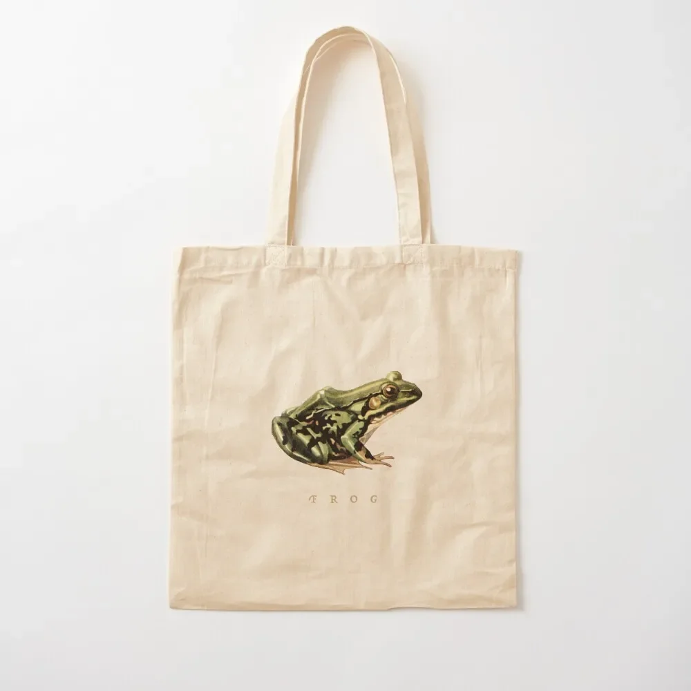 

Frog Vintage Cottagecore Aesthetic,Grunge Fairycore Toad, Witchy Amphibian for Froggy Lovers Tote Bag Handbags women Tote Bag