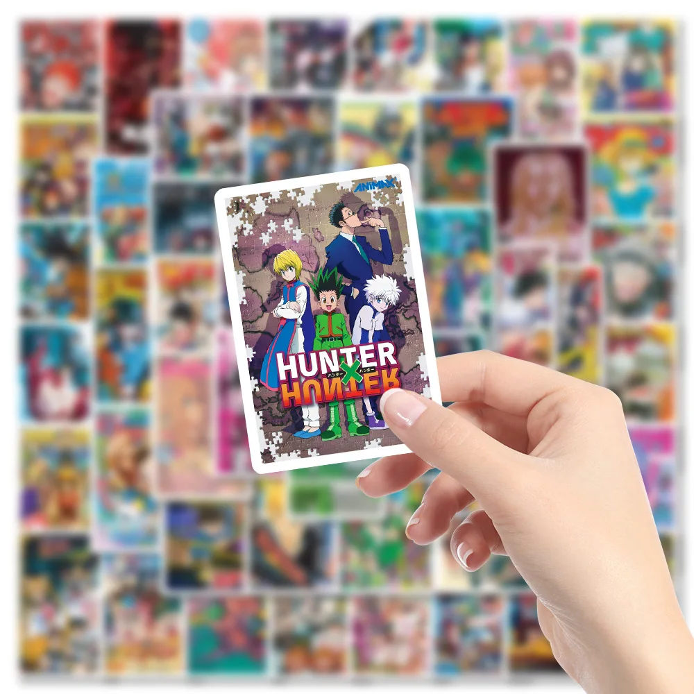 50pcs Anime Poster Graffiti Cartoon Stickers Laptop Suitcase Notebook Waterproof Sticker Decoration Supplies For Kids Toy