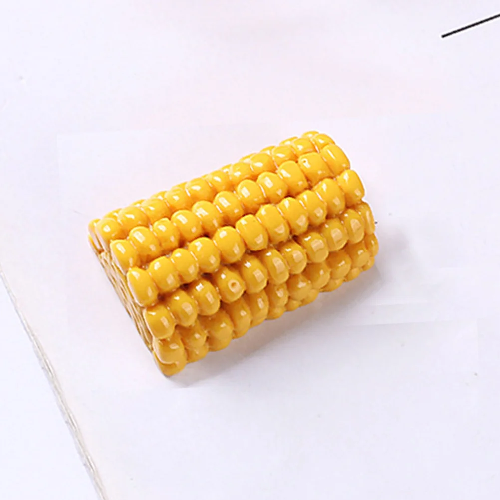 1 مجموعة 1 مجموعة صغيرة الذرة الفول السوداني الغذاء لديكور المنزل ، محاكاة واقعية المشهد الحرفية Diy بها بنفسك زخرفة الطعام الصغيرة الراتنج المشهد الدعامة