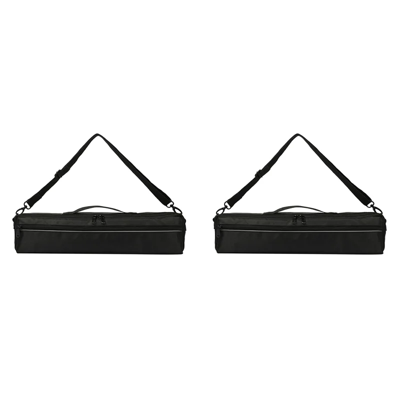 2X Portable 17 Holes Flute Case Cover Bag,Nylon Flute Bag, Gig Bag, Flute Case,17 Hole Flute Accessories