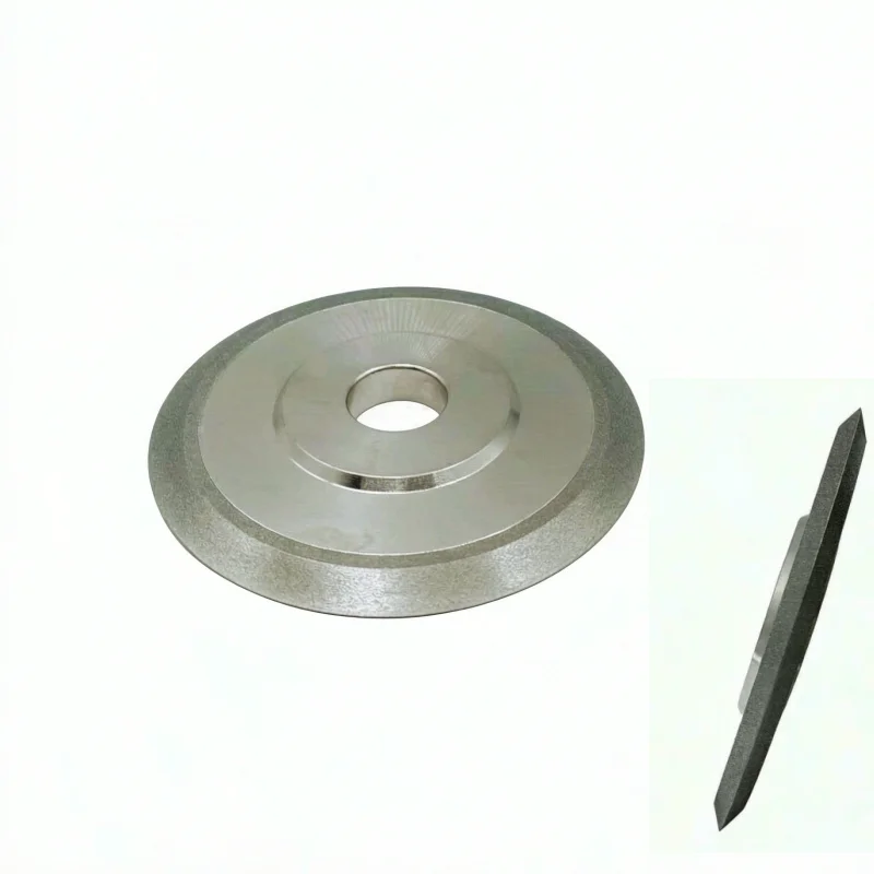 D100mm 45 graden dubbele afschuining diamant slijpschijf V-groef freeswiel elektrogeplateerd SDC voor wolfraamcarbide freesbewerking