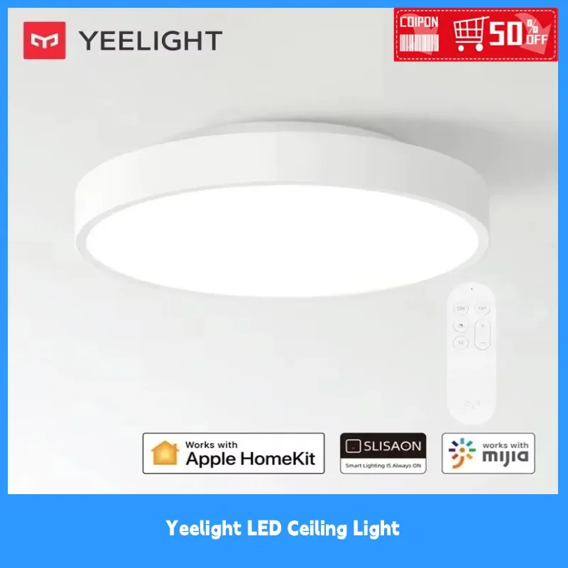 Version Yeelight LED Ceiling Light Pro Wifi Lamp Remote Control 2700K-6500K Dimmable work with Mijia