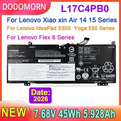 New L17C4PB0 Laptop Battery For Lenovo Xiaoxin Air 14ARR 14IKBR 15ARR 15IKBR Ideapad 530s-14IKB 530s-15IKB 7.68V 45Wh 5.928Ah