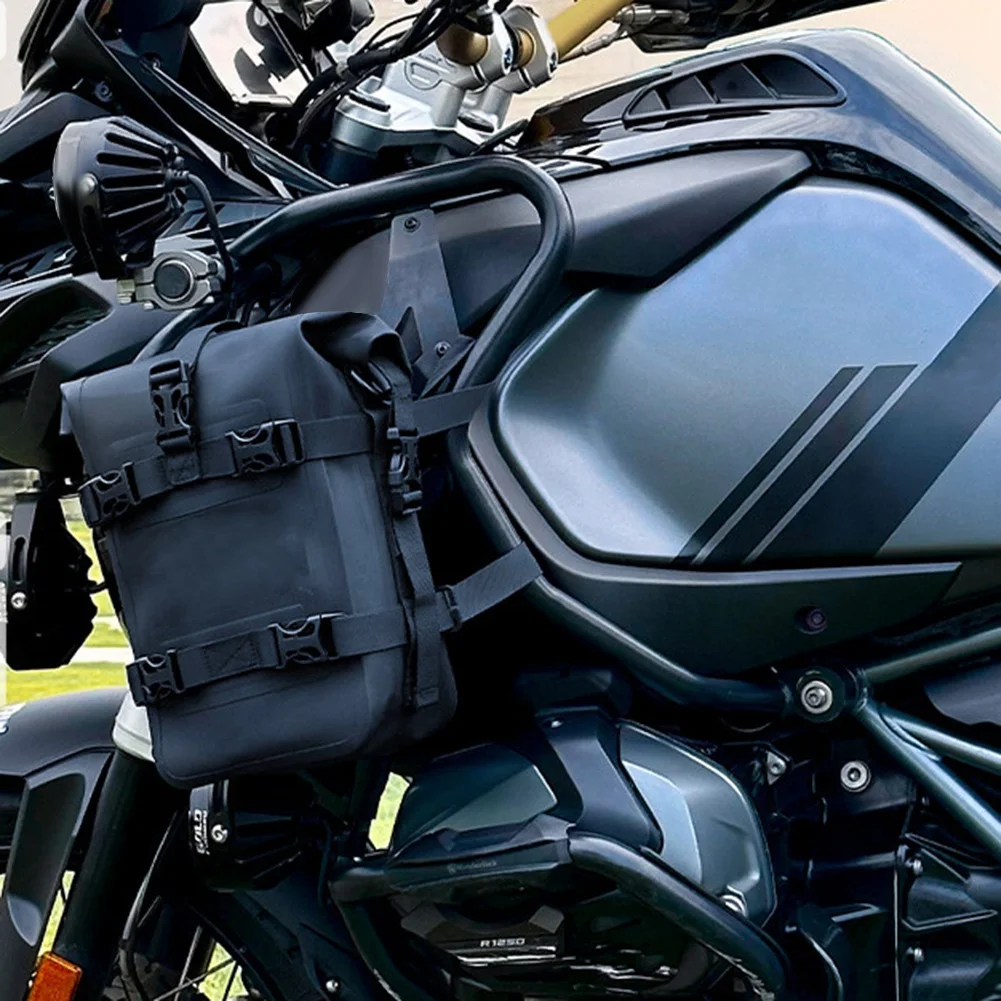 Motorbike Rear Rack Trunk Storage Bag Waterproof Motorcycle Bumper Bag with Shoulder Strap Riding