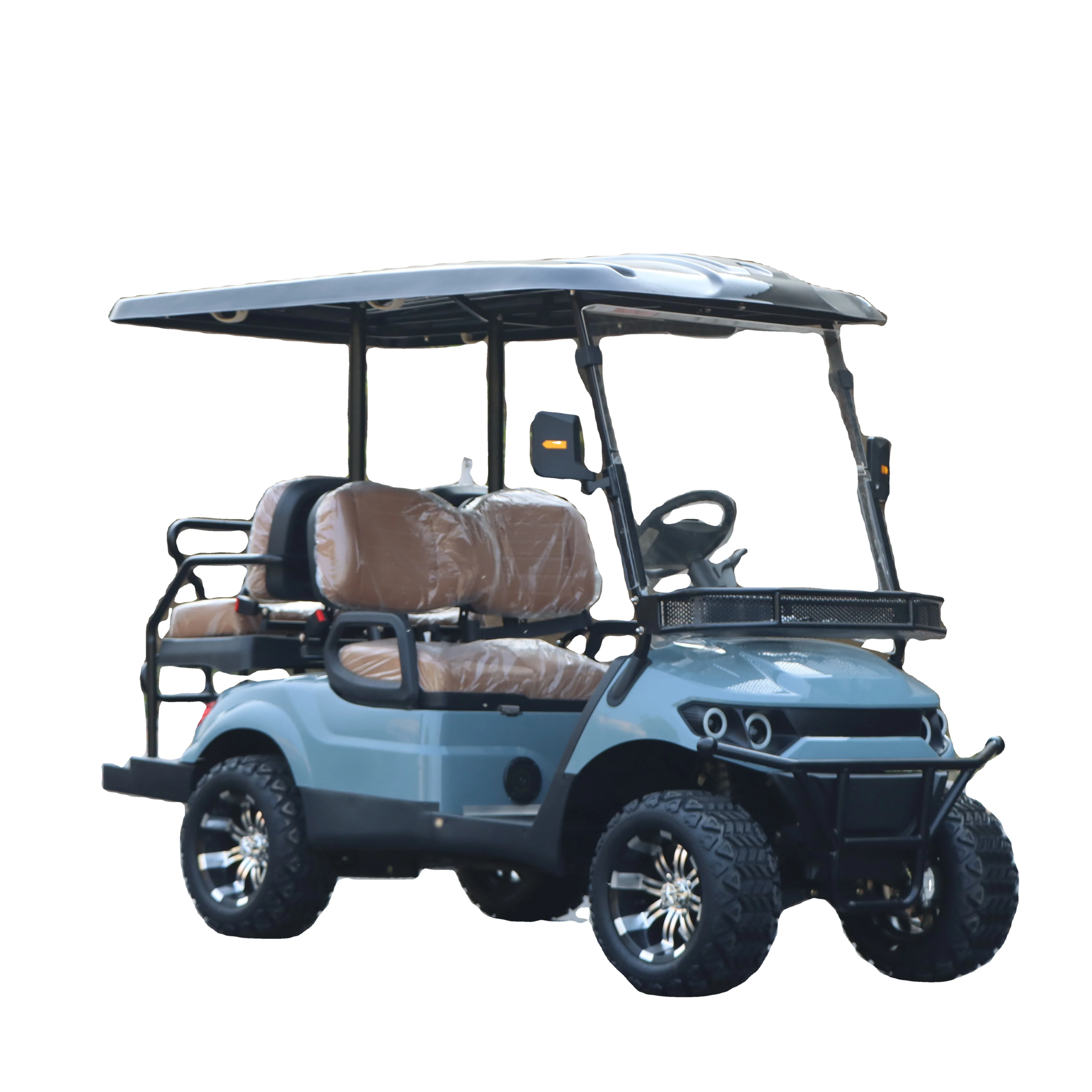 New Low Price 4 Seater Electric Golf Cart 5kW Motor CE Certified Convertible Hotel Scenic Resort Campus Patrol Dotted Buggy Eec