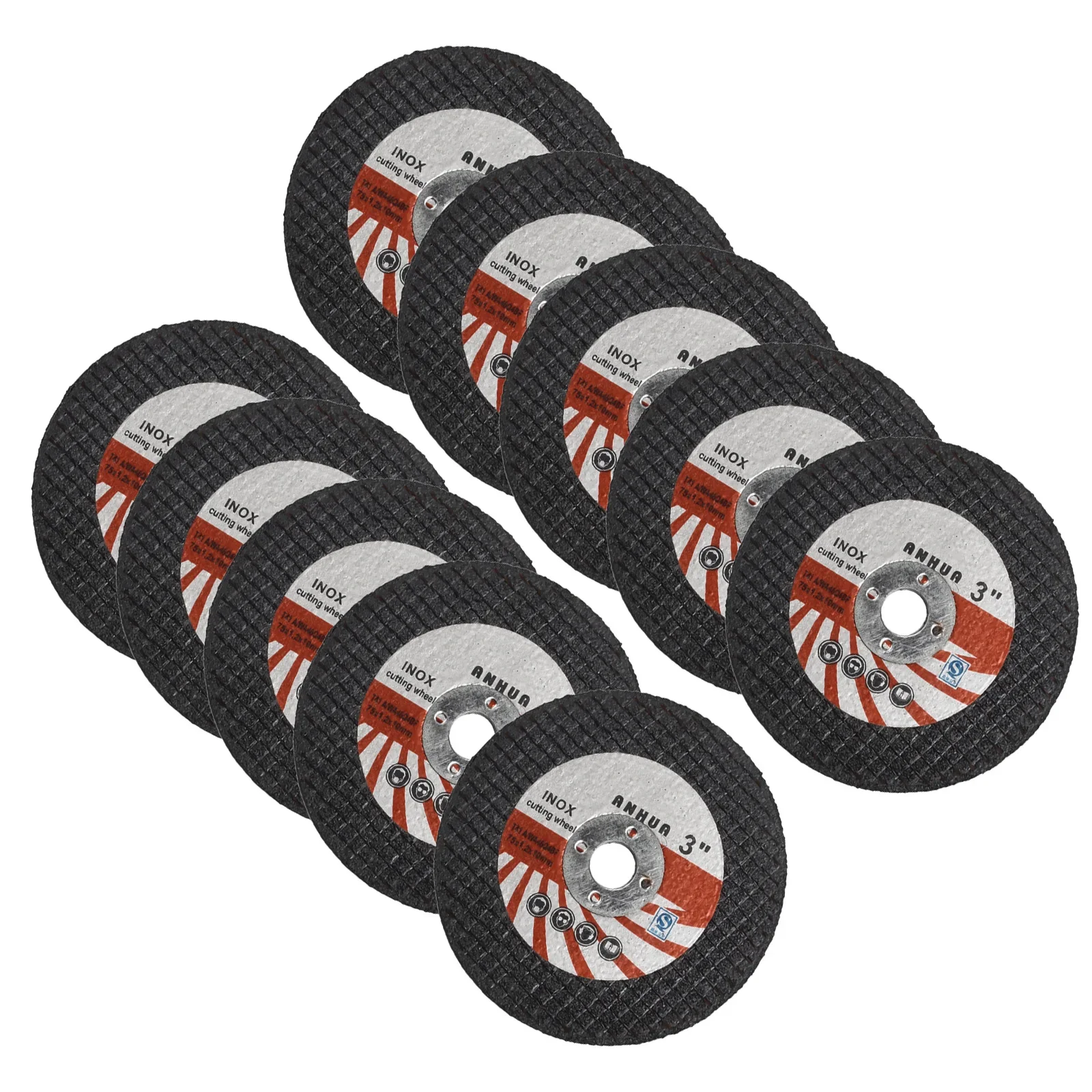 Mini Disco de Corte para Rebarbadora Rebolo de Resina Circular Disco de Corte de Polimento Folha de Corte Elétrica 10 Pcs 75 mm