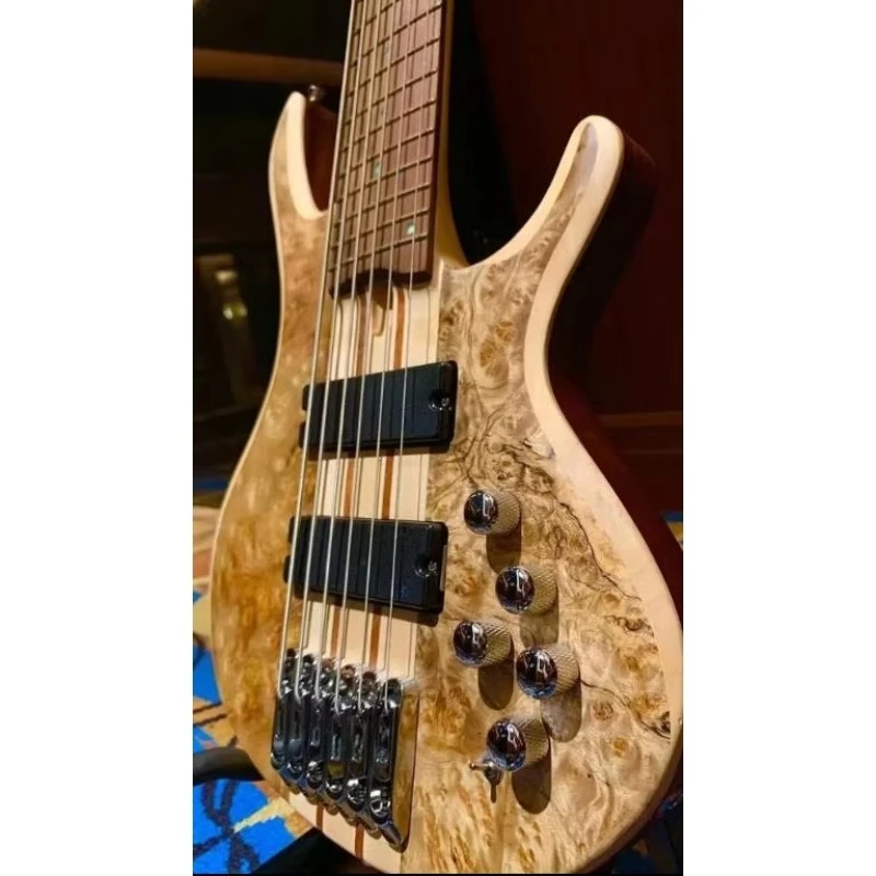GB6 Model 6-String Electric Bass Guitar Active Pickup Rosewood Fingerboard