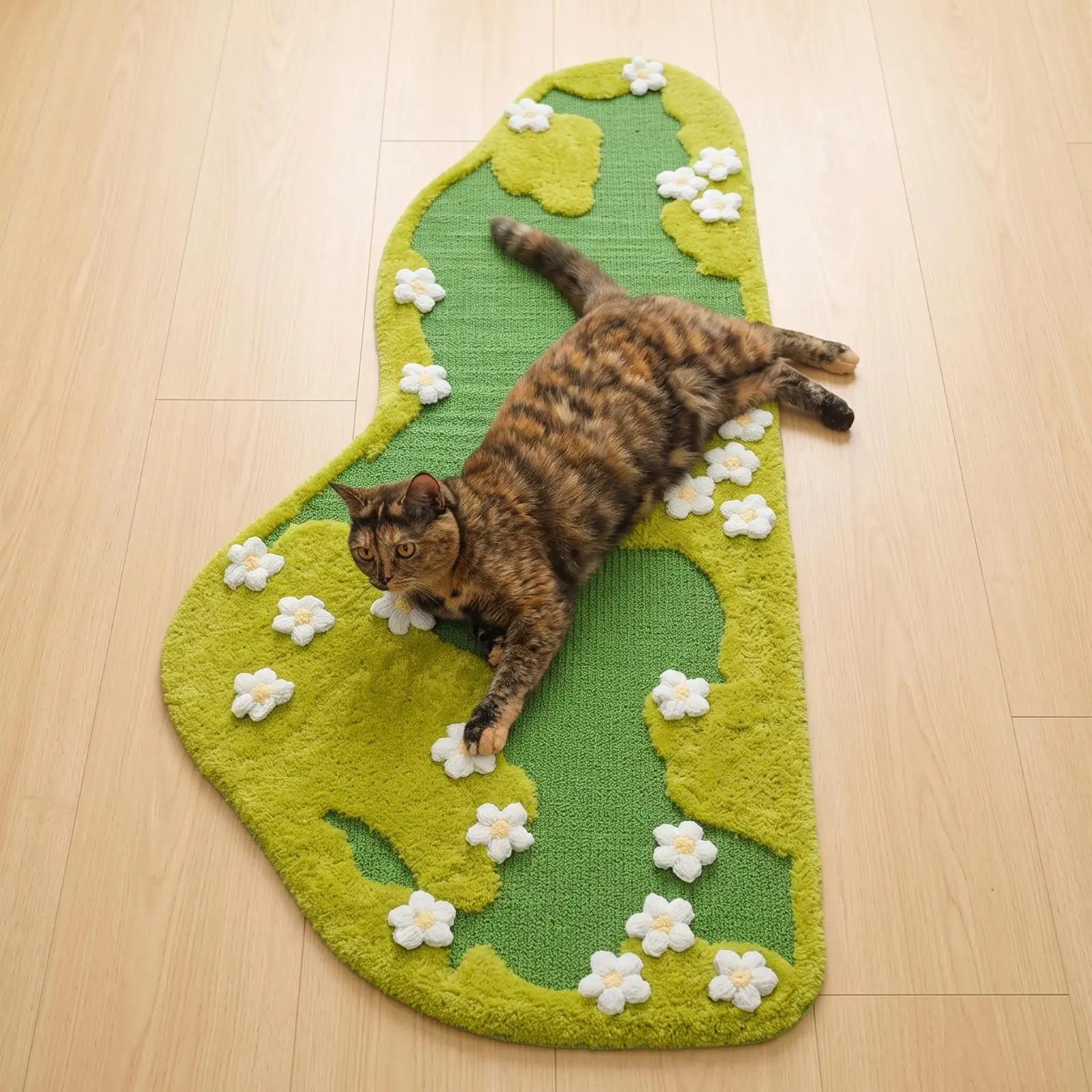 Sisal Cat Scratcher Mat Non-Slip Cat Scratching Mat with Sisal Wear-Resistant Decorative for Cats, Bedroom