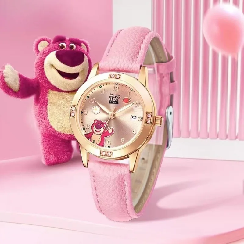 

Disney Watch Lotso Cartoon Cute Character Accurate Exquisite Belt Quartz Watch Check The Time Fashion Man Woman Birthday Gift