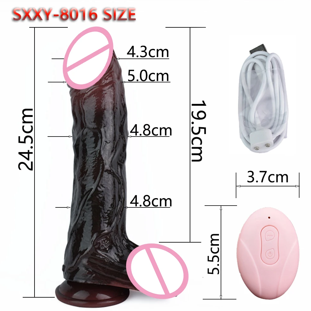 LUUK New Wireless Telescoping Vibration Dildo With Remote Control 10 Speed Modes Vibrator For Women Vagina Massage Fake Penis