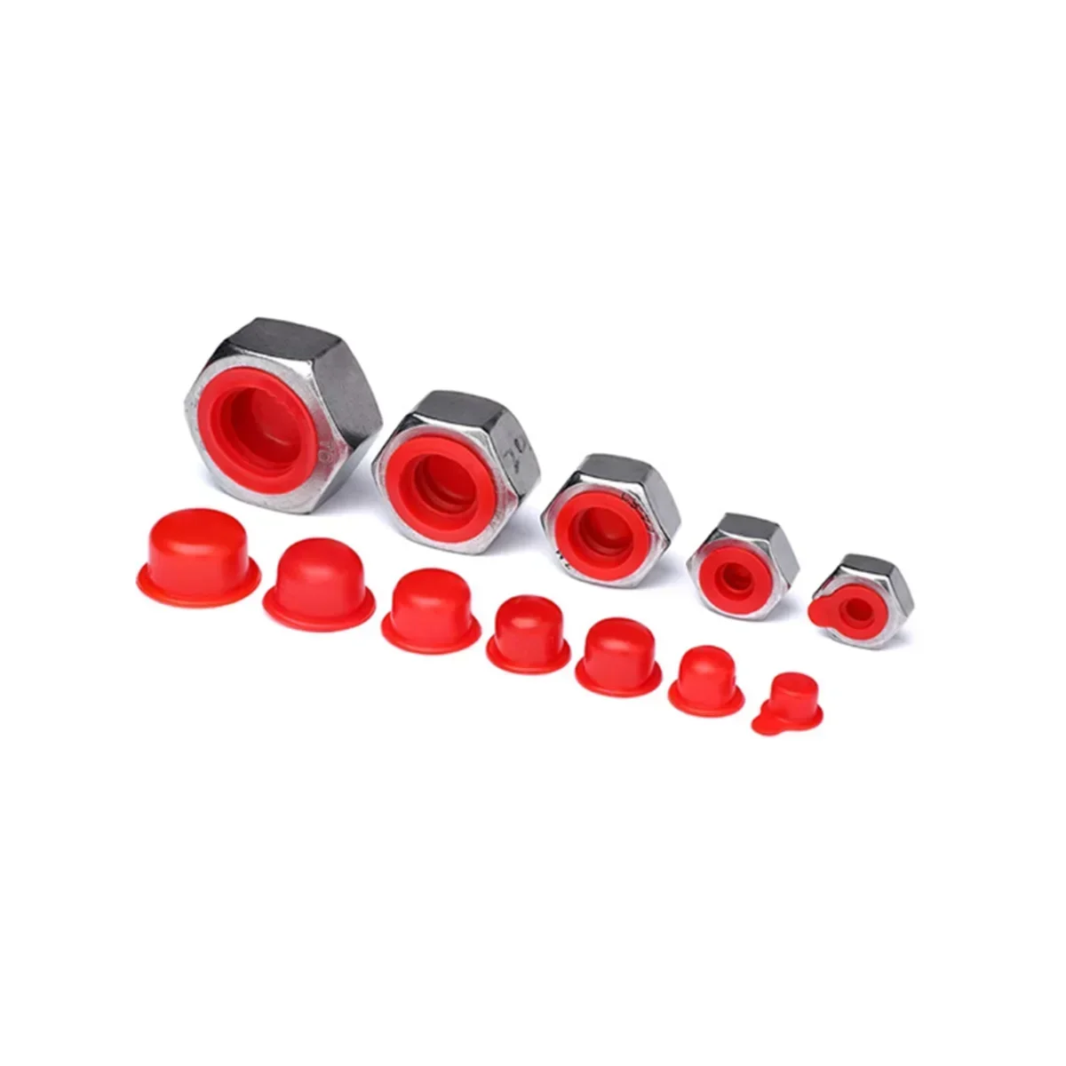 

Red PVC Rubber Screw Hole Plugs Oil Cylinder Plastic Plugs Cover Nut Protective Sleeve