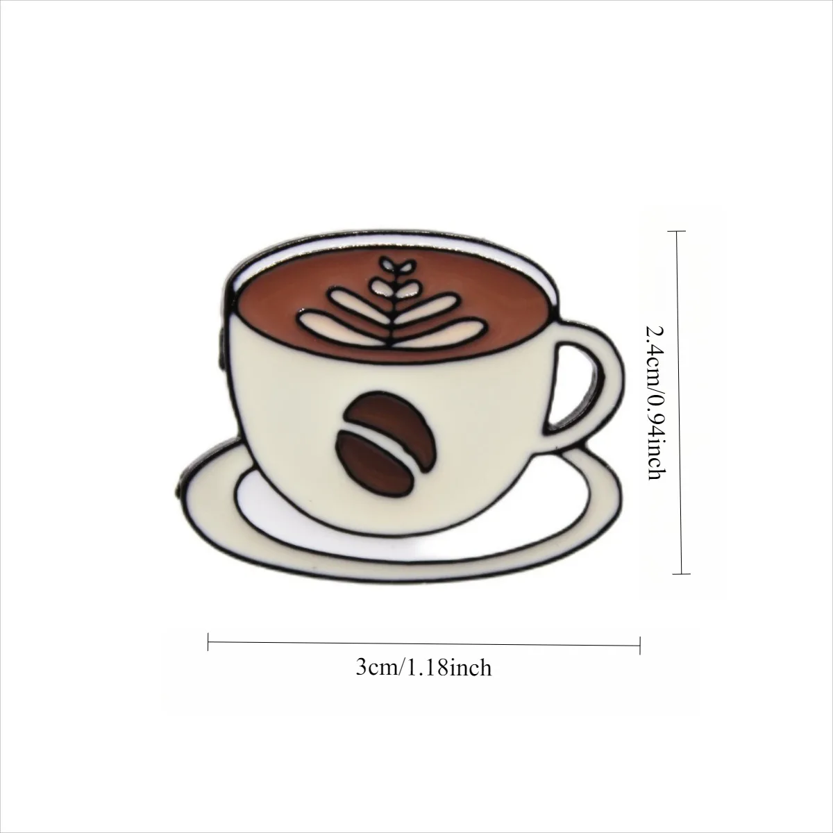 Coffee Series Badge Accessories Cup-shaped Pin Creative Cartoon Badge Personalized Clothing Backpack Decorative Accessories