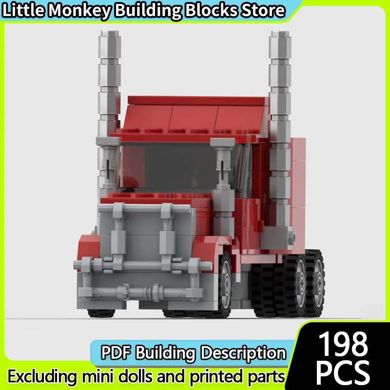 

City Car Model MOC Building Bricks Heavy-Duty Traction Truck Modular Technology Children Holiday Gifts Assemble Toys Suit