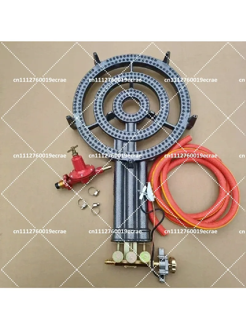 Commercial High-Power Gas Range Medium-High Pressure LPG Single Burner Stove Dedicated Burner Plate