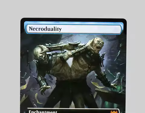 Necroduality Foil/Holo TCG Magical Proxy Black Top Quality Proxy Playing Cards Gathering Board Game Deck Trading Cards