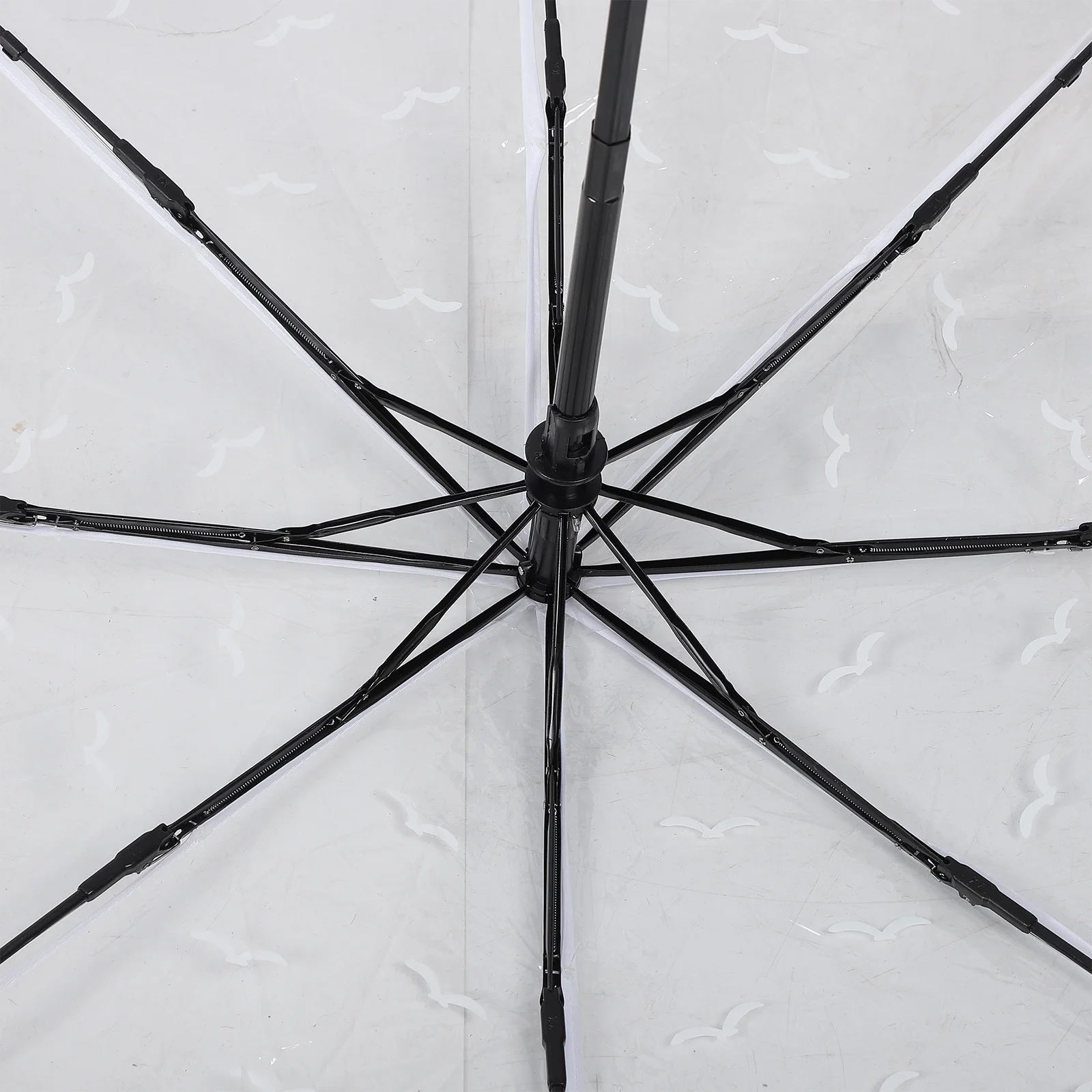 

Auto-Open Transparent Umbrella Folding Compact Rain Shelter For Travel Outdoor Portable Lightweight Women'S Fashion