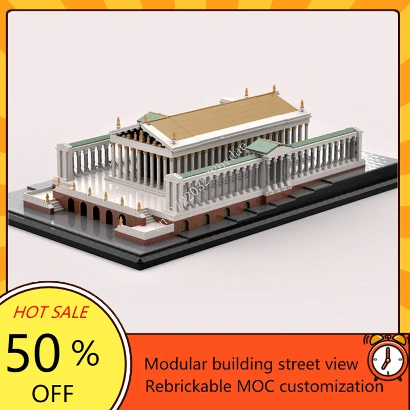 6606PCS Customized MOC Modular Tempio di Venere street view Model Building Blocks Bricks Children birthday toys Christmas gifts