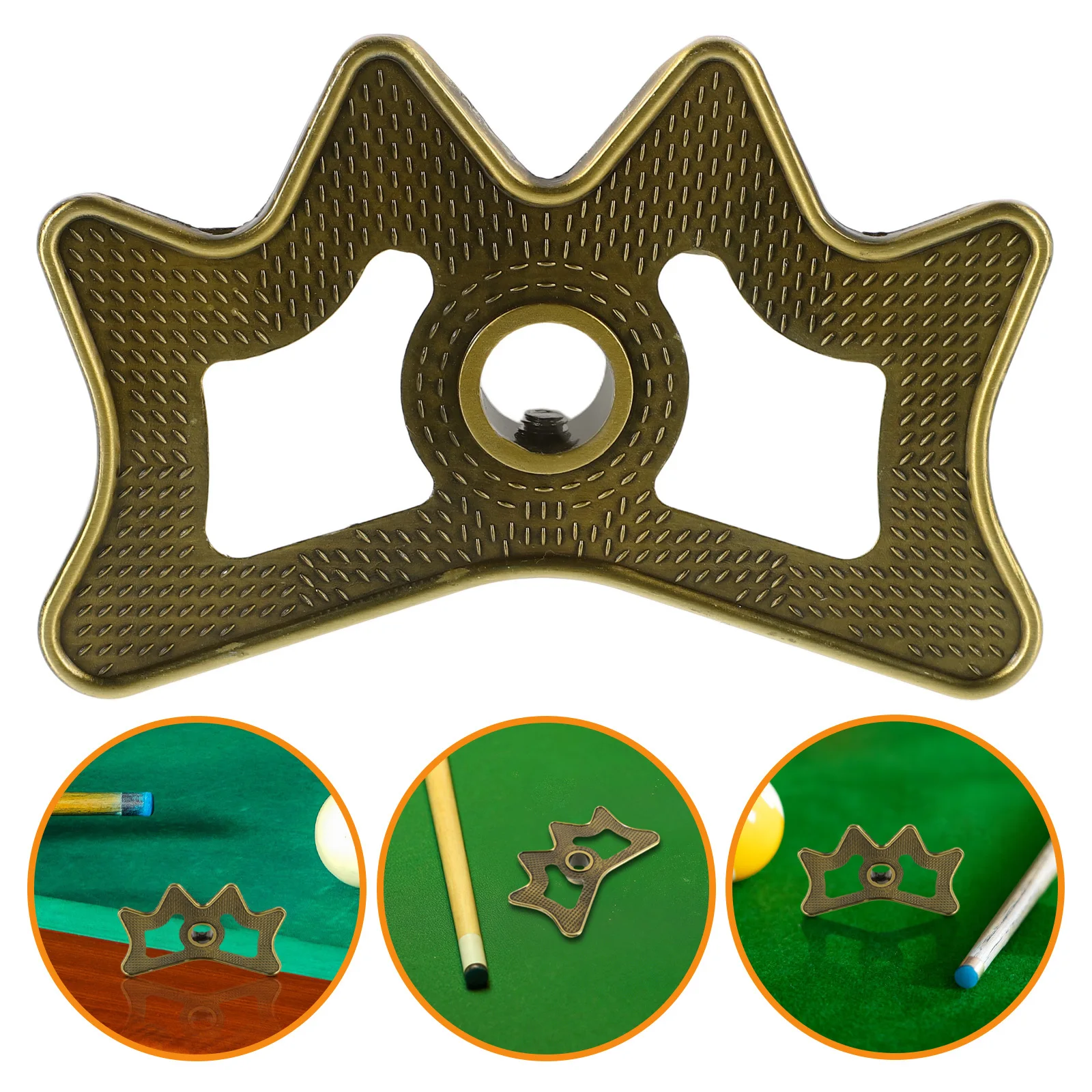 

Crown Pool Cue Stand Durable Metal Construction Stable Storage Organizer Professional Billiard Accessory Indoor Home Use