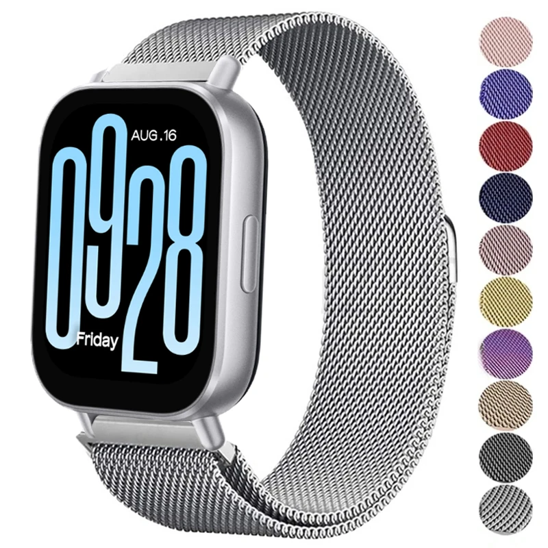 【セール中】磁気ループストラップ Redmi Watch 5 Lite ステンレススチールブレスレット Xiaomi Redmi Watch 5 Active Lite メタルバンドメッシュコレア