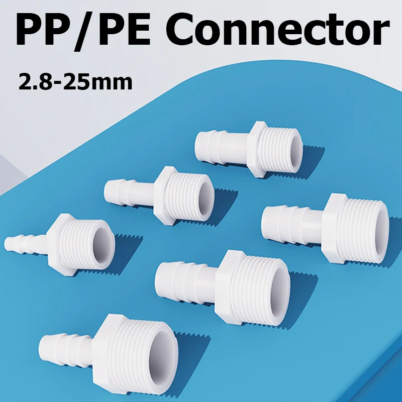 

2/10 шт., 2,8-25 мм, полноразмерная наружная резьба, разъем из полипропилена/PE, соединительный шланг-пагода, адаптер для аквариумного резервуара, микро-система орошения