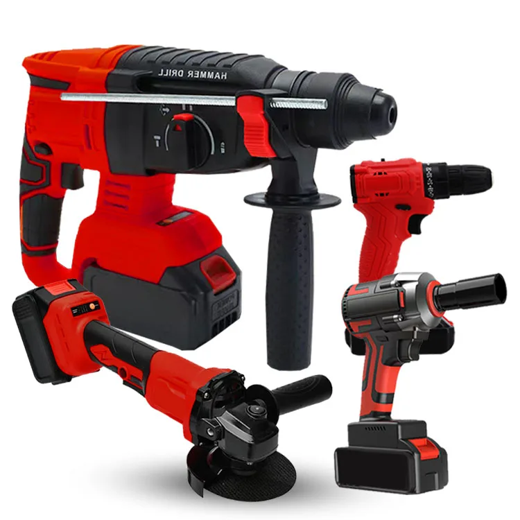 Wireless Electric Tool 4-in-1 Combo Set, Suitable for Decoration and Maintenance