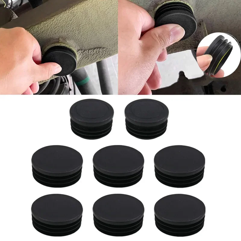 8pcs Girder Tube Frame Hole Cover ABS For Suzuki Jimny Sierra JB64 JB74 2019-2024 Waterproof Classis Plugs Tube Hole Caps Cover