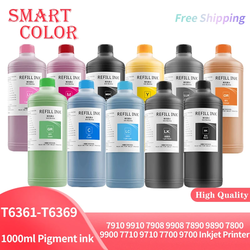 

1000ml Pigment ink For Epson 7910 9910 7908 9908 7890 9890 7800 9900 7710 9710 7700 9700 Inkjet Printer (11 Color Available)