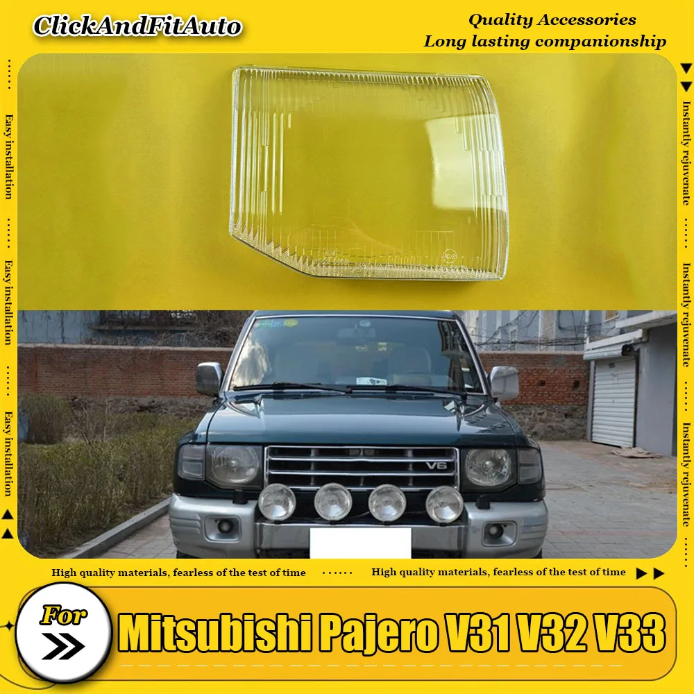 

Auto Head Lamp Light Case For Mitsubishi Pajero V31 V32 V33 Car Headlight Cover Lampshade Glass Lampcover Caps Headlamp Shell