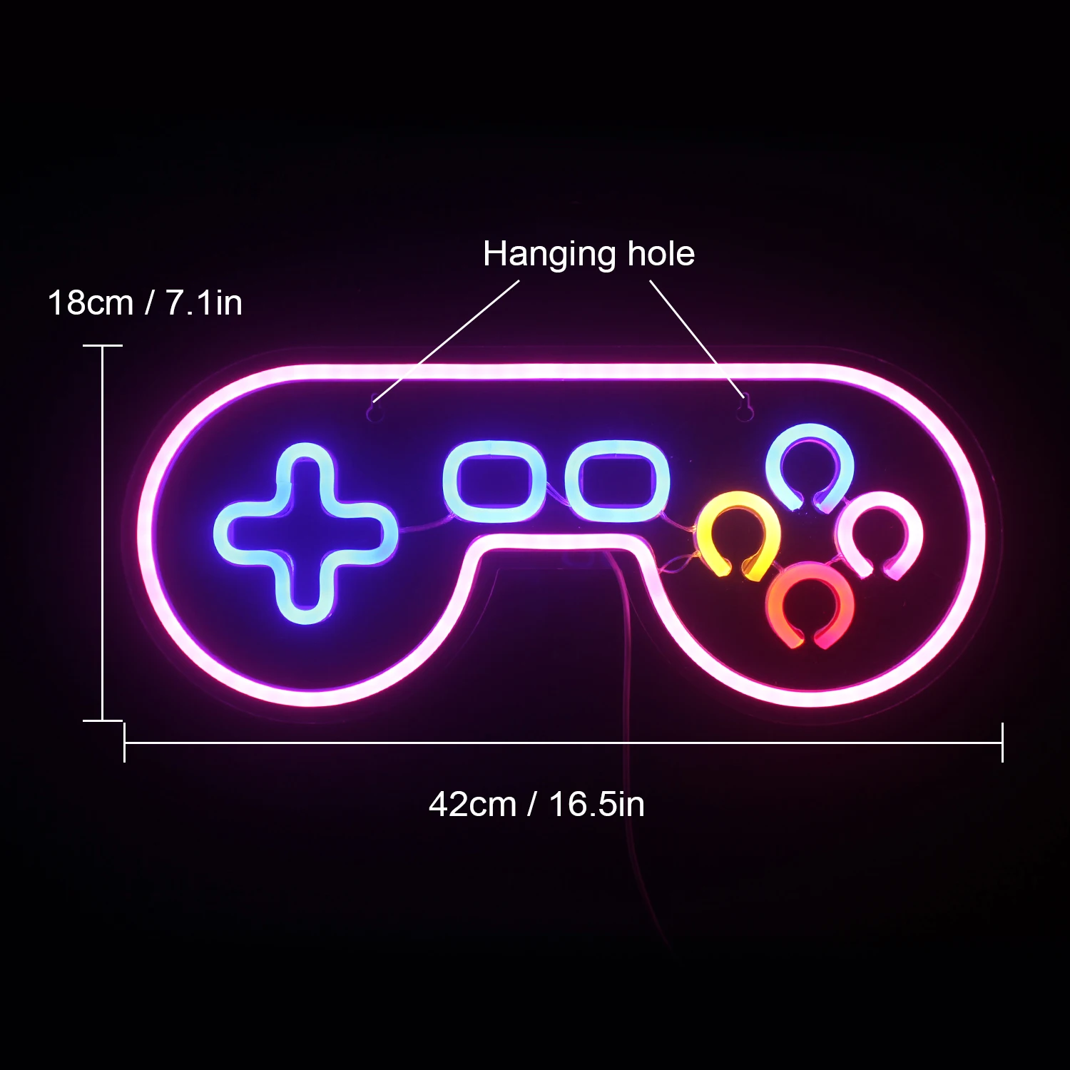 Game Led Neon Light Sign Wall Hanging Man Cave Game Room Decor Aesthetic Children\'s Room Studio Light Acrylic Gaming Decoration