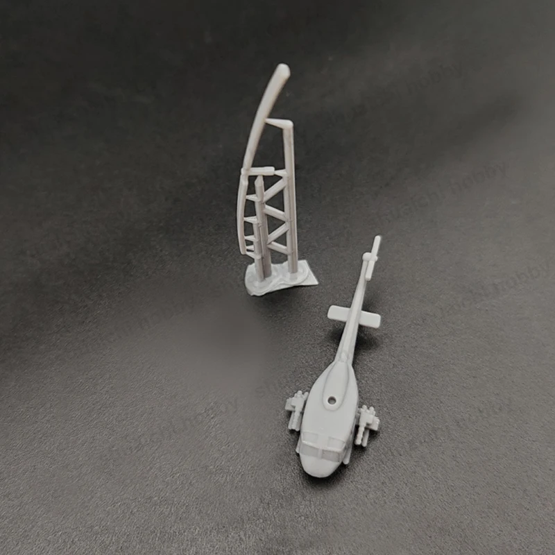 5set 1/700 400 skala 350 UH-1 Huey multiguna helikopter militer Model tidak berwarna 3D dicetak simulasi transportasi pesawat