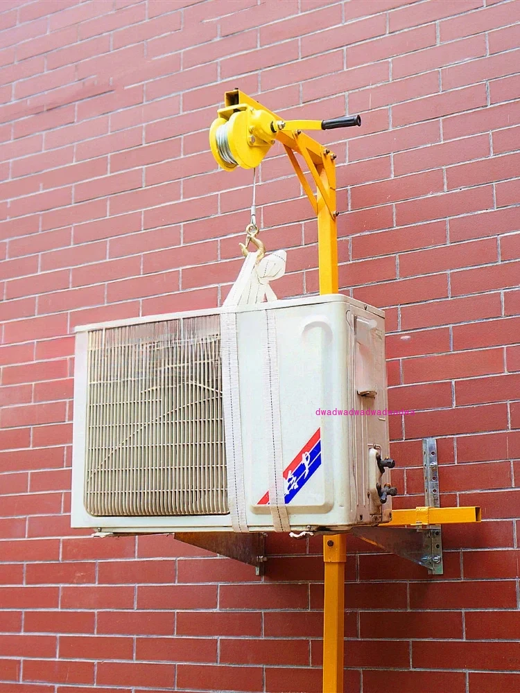 Installation of Air Conditioner Outdoor Condenser Artifact Hoisting Air Conditioner Disassembly Foxy Crane Hoisting 1p2p3p