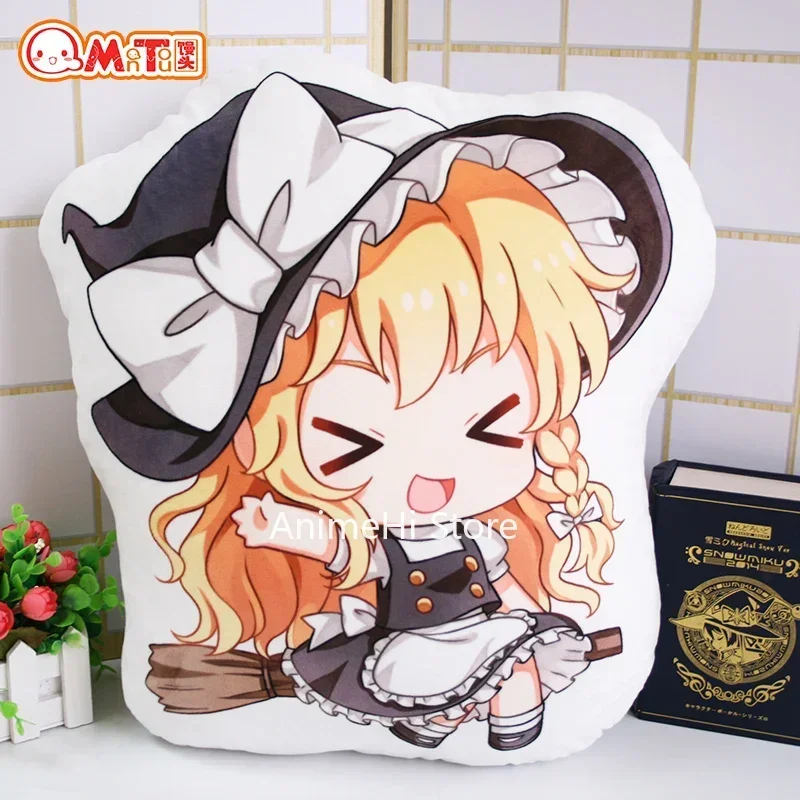 Anime Touhou Project Hakurei Reimu Kirisame Marisa Remilia Flandre Scarlet Figure Pillow Cosplay Toy Soft Plush Doll 42cm Gift