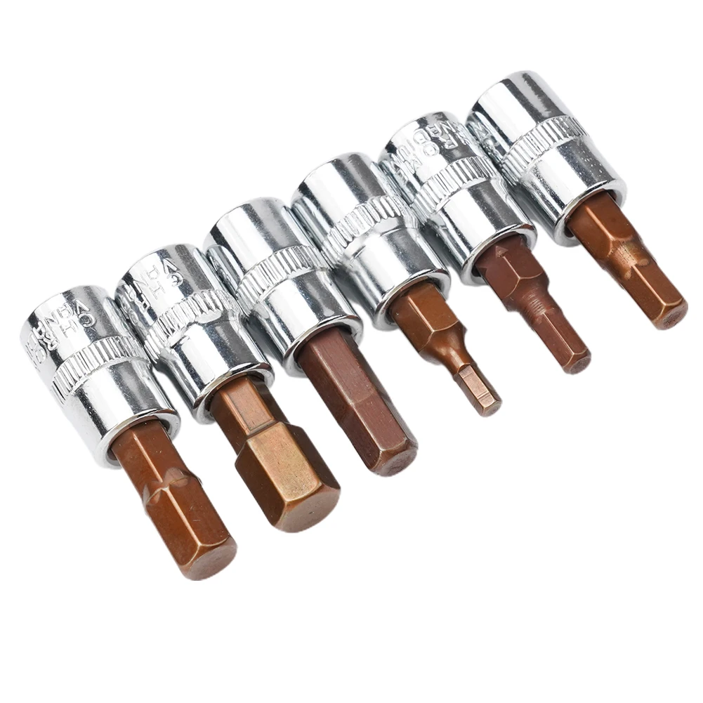 Chave de Fenda Bit Socket Grupo Bits Hex Screw Driver Ferramentas Manuais Kit de Reparo h3 h4 h5 h6 h8 H10 14 Pcs