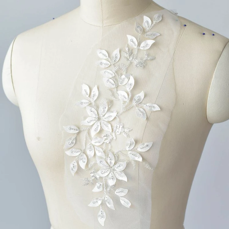 3D-bloem naaiveters voor borduurwerk, parelveters, kraagjurk, ambachtelijke materialen, pailletten toepassing, handwerkaccessoires