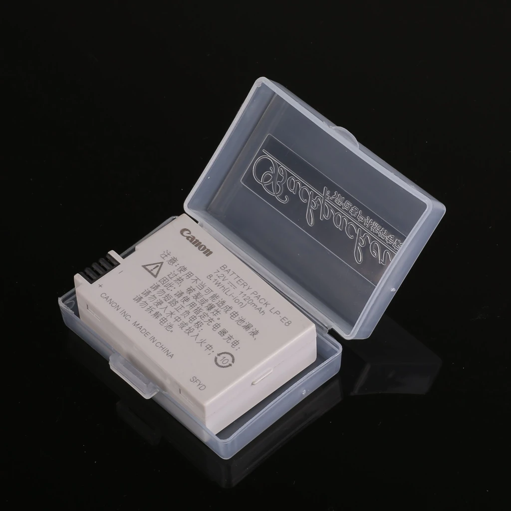 Жесткий пластиковый чехол для хранения батарей камеры