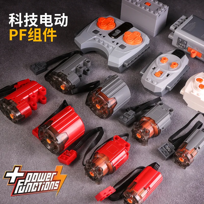 New Technical Motor Parts Building Blocks Power Function PF Model Sets Compatible Tarin Accessories MOC High-tech Bricks