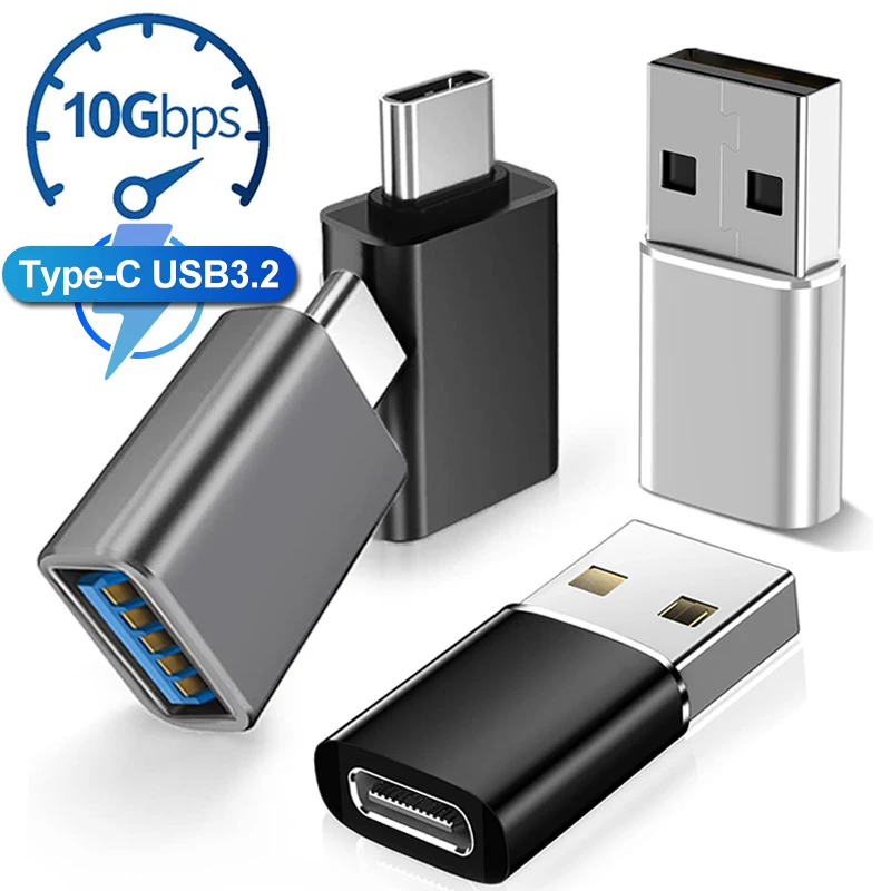 USB 3.2 Type-C 10Gbps OTG Adapter Type C USB C Male To USB 3.2 Female Converter for Macbook Samsung Xiaomi USBC OTG Connector