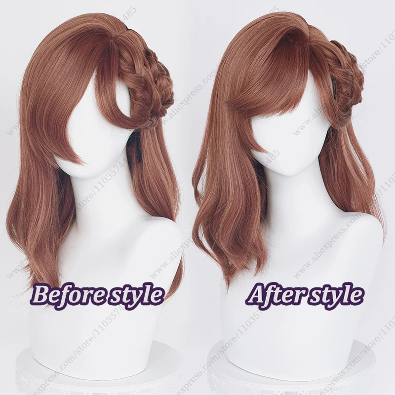 Spiel Tränen von Themis Heldin Cosplay Perücke 50cm langes hitze beständiges Kunst haar