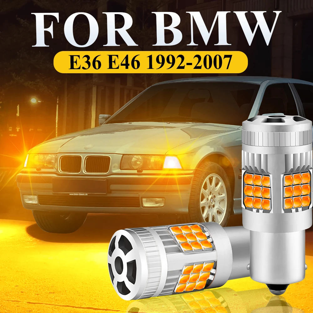 For BMW E36 E46 LED Turn Signal Direction Indicator Lights Bulb E36 E46 Compact Coupe Touring Sedan Tuning Accessories 1992-2007