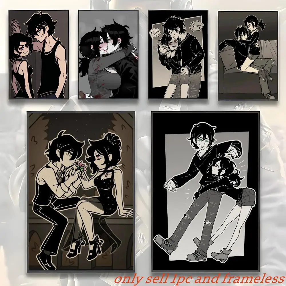 Andy And Leyley Character Inscryption Game Poster Modern and Elegant Wall Stickers for Home Decor Living Room Dormitory Wall Art