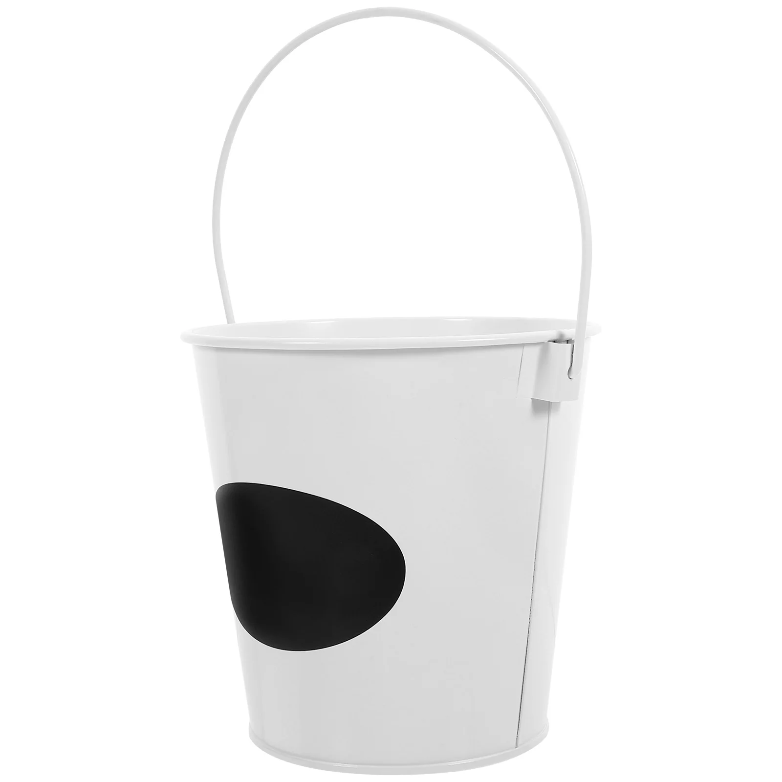 

Mini Desktop Trash Can 13x13x9cm Iron Blackboard Rubbish Bin Waste Basket Bedroom Office Living Room Study Small Spaces Garbage