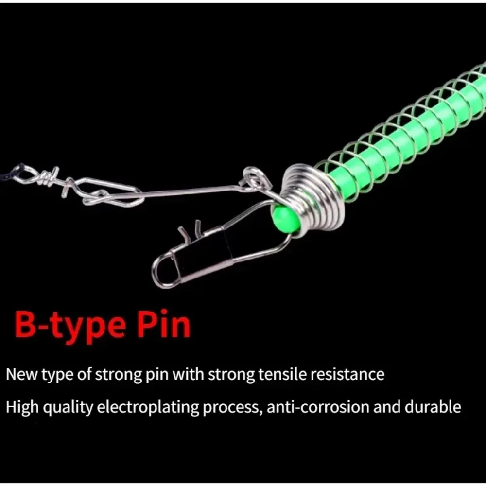 Trigger Mechanism Automatic Fishing Hook Automatic Ejection Bait Holder Fishing Pole Fixing Spring Spring Loaded