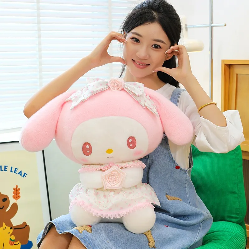 

Kawaii Melody Kuromi плюшевая игрушка мягкая кукла милые заполненные животные детский подарок на день рождения для детей бестселлер мягкая игрушка
