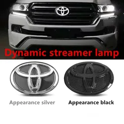 Lámpara LED con logotipo dinámico para automóvil, accesorios de streamer para Toyota 4runner Tundra 2016, oh Land Cruiser 2018, oh Prado Hilux Revo