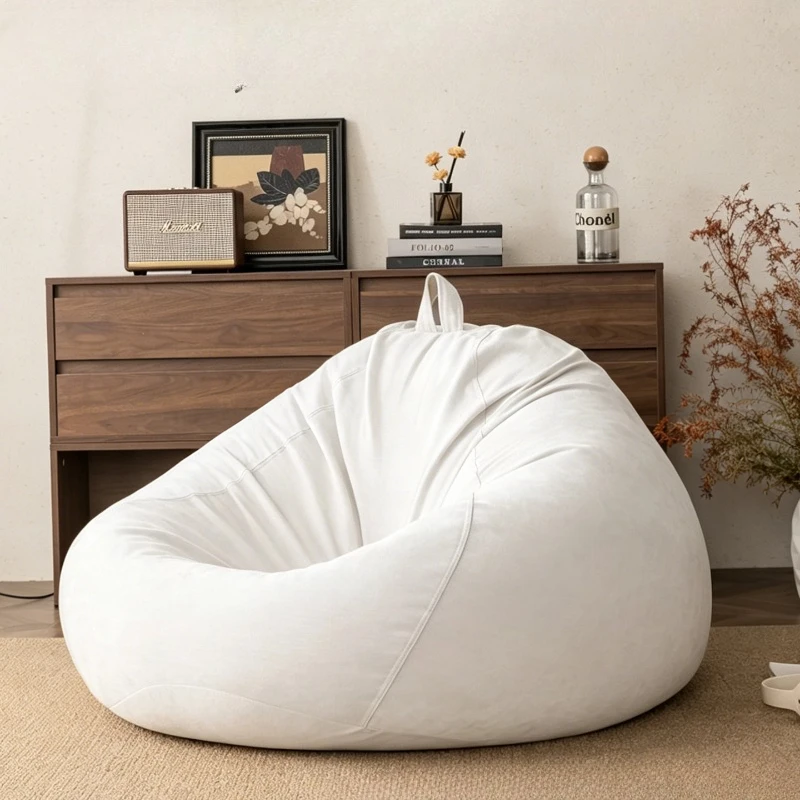 Sillón Reclinable Moderno Tipo Puff, Sofás de Lujo para el Suelo, Puffs Suaves para Sala de Estar, Sillones para 1 Persona, Muebles de Hotel