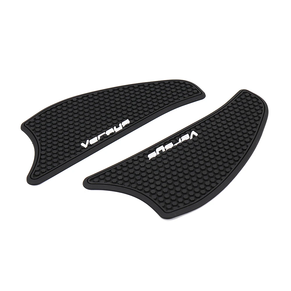 Calcomanías negras para almohadillas de depósito de motocicleta, pegatinas protectoras antideslizantes para Kawasaki Versys 1000 2015-2021 2017 2016 2018 2019 2020