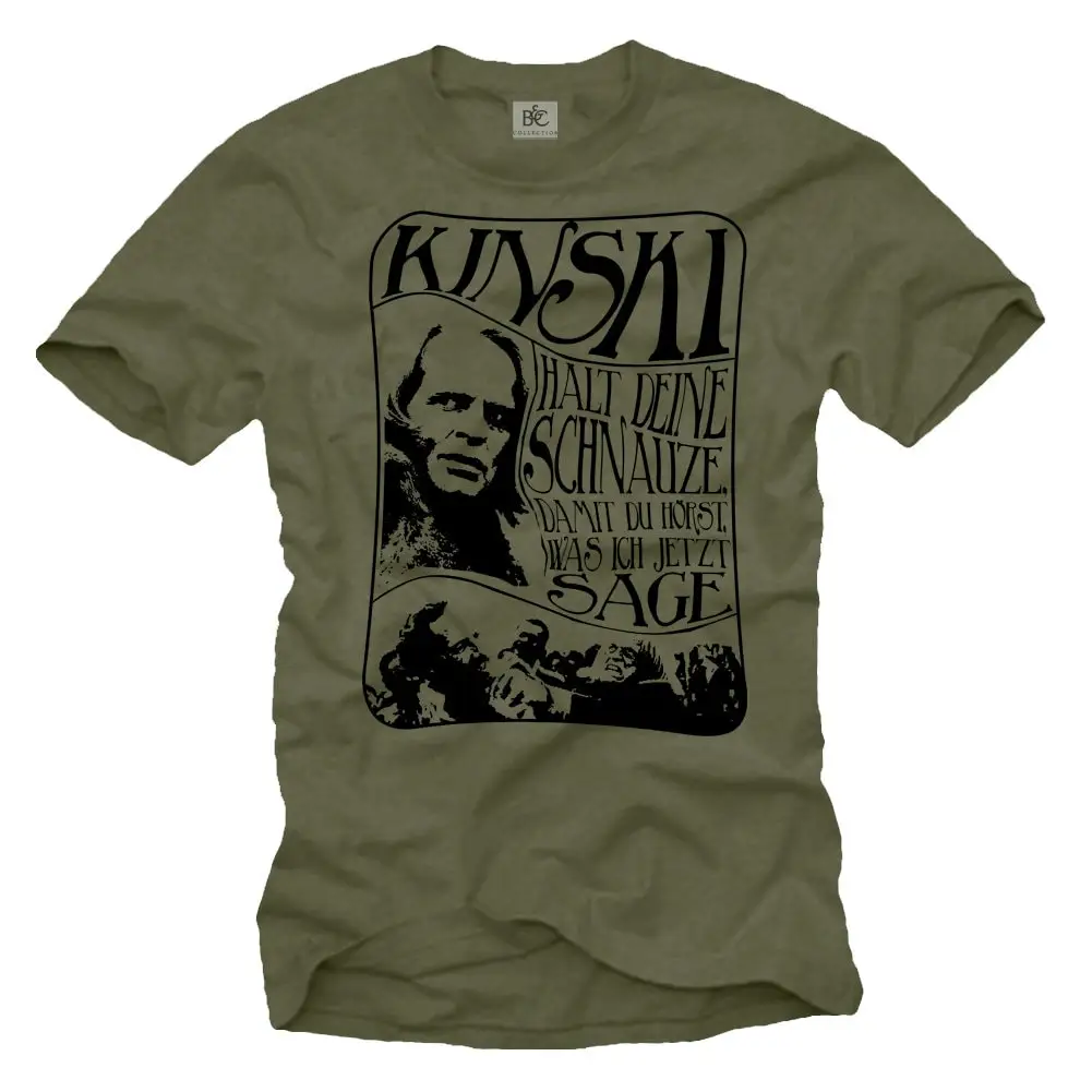 Kinski T Shirt Quotes Funny Slogan Retro Vintage Design Mens S Xxxxxl