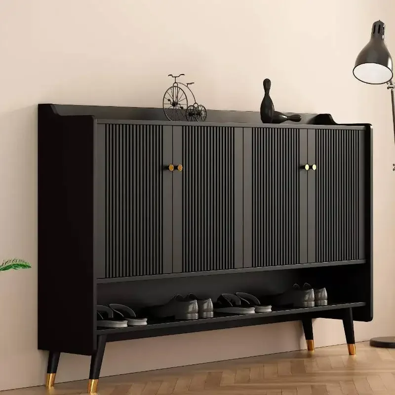 Distinctive Convenient Polished Metal Shoe Cabinet White Tall Industrial Premium Shoe Cabinet Mueble Zapatos Room Furniture