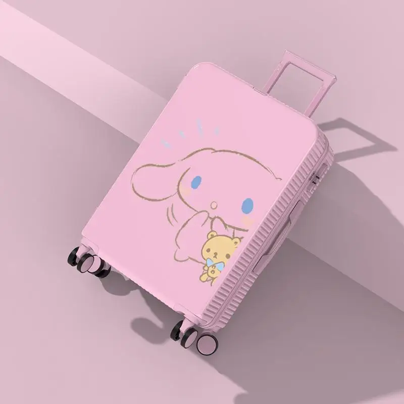 Sanrio Cute Suitcase Trolley Case Adult New Storage Box Cinnamoroll Cartoon Large Capacity Graffiti Suitcase Boarding Case